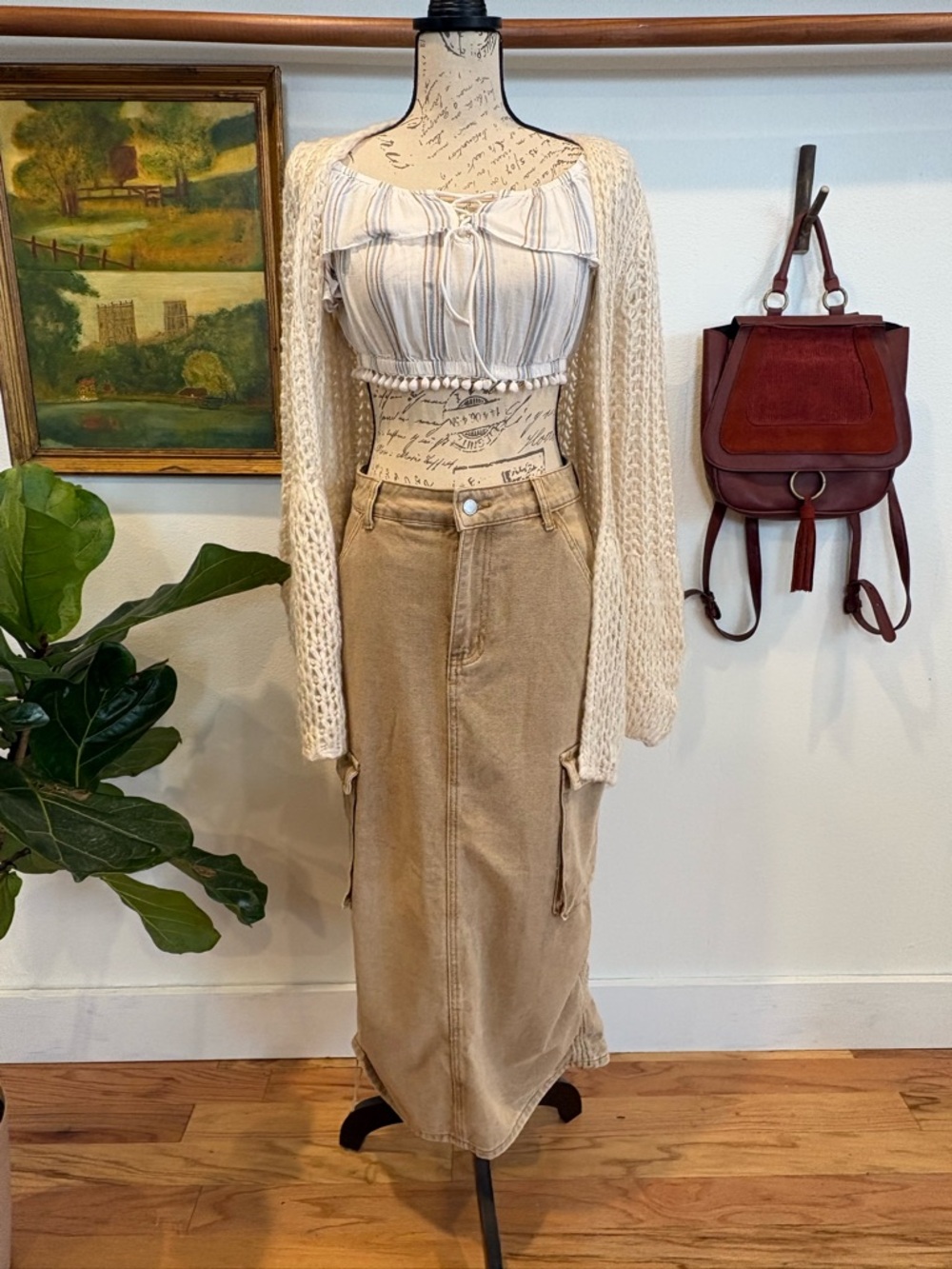 CLEANOUT 🖤 Chunky Knit Cream Cardigan | Cozy Open Front Boho Layer